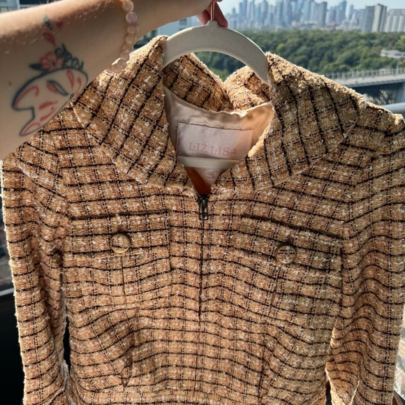 Liz Lisa tan and brown Japanese vintage jacket (blazer) - Picture 6 of 9